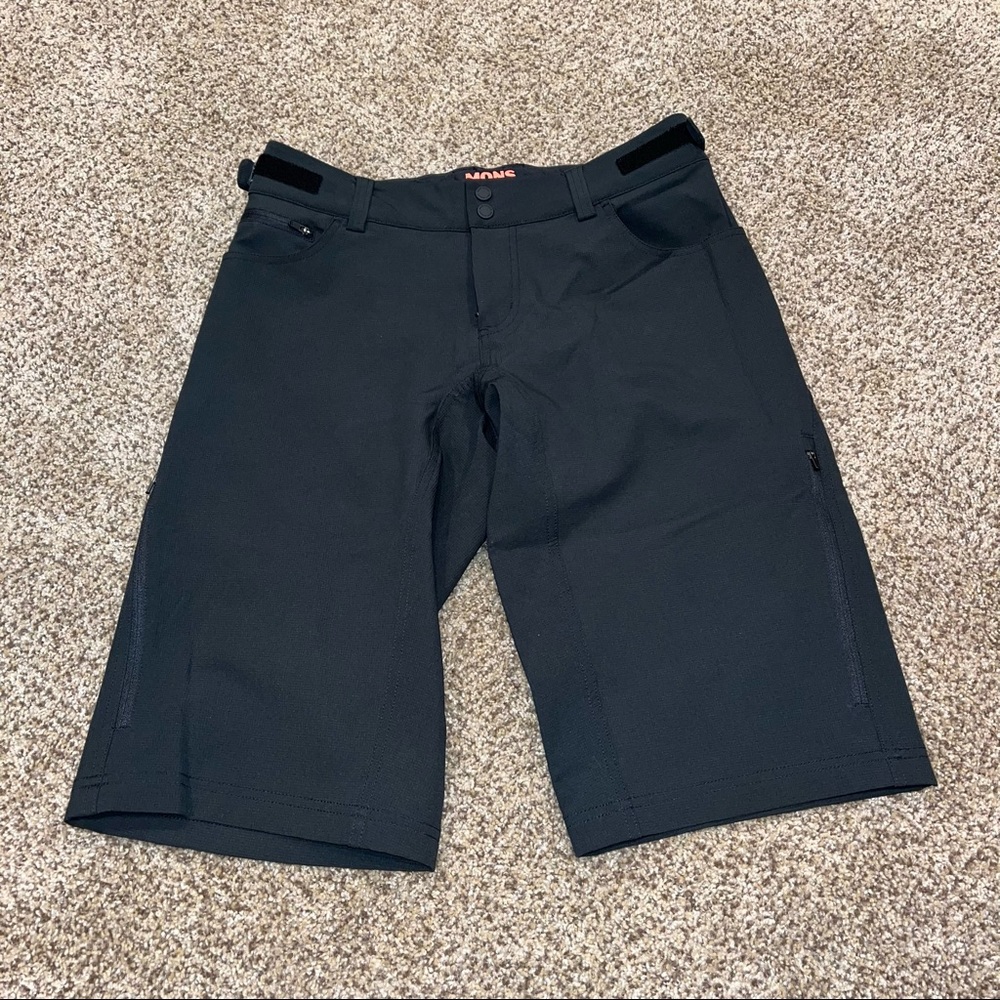 MONS ROYALE Momentum Womens Cycling Mountain Biking Shorts Black Medium Merino